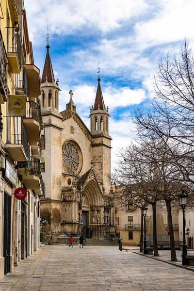 Basílica de Santa Maria em Vilafranca del Penedes, Catalunha, Espanha — Fotografia de Stock