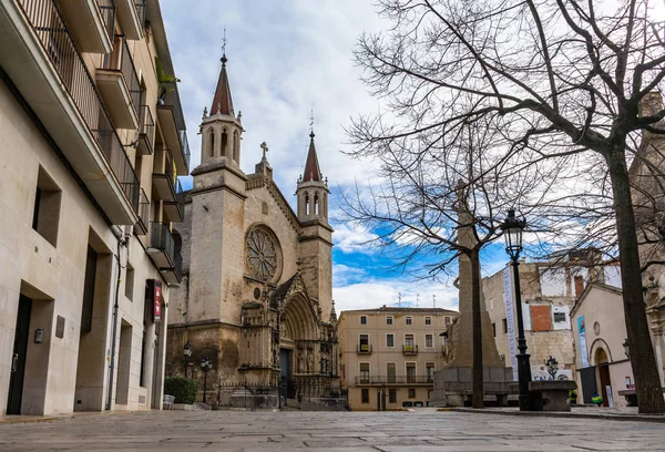 Basílica de Santa Maria em Vilafranca del Penedes, Catalunha, Espanha — Fotografia de Stock