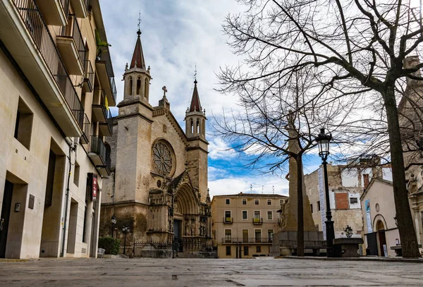 Basílica de Santa Maria em Vilafranca del Penedes, Catalunha, Espanha — Fotografia de Stock