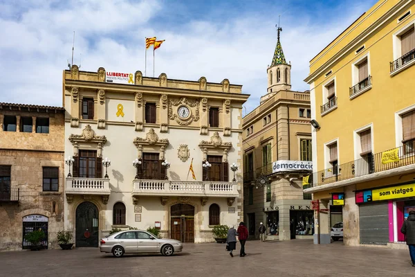 Casa de la Vila Ayuntamiento de Vilafranca del Penedes, Cataluña, España — Foto de Stock