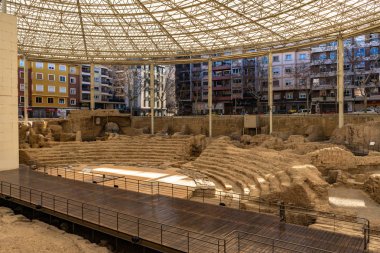 Zaragoza, İspanya 'daki Caesaraugusta Tiyatro Müzesi