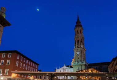 İspanya, Zaragoza 'daki Salvador de Zaragoza Katedrali.