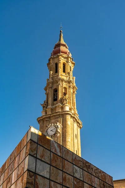 Cattedrale di Salvador de Saragozza a Saragozza, Spagna . — Foto Stock