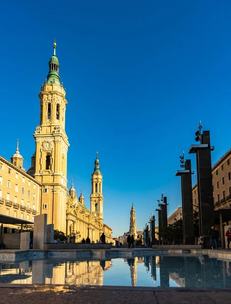 Bazylika Nuestra Senora del Pilar, Saragossa, Hiszpania. — Zdjęcie stockowe