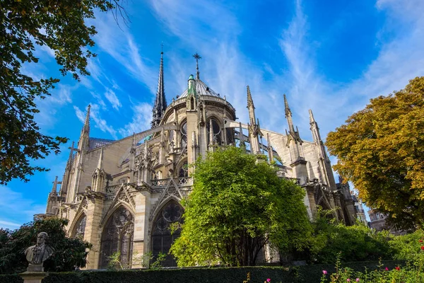 Notre dame cathedral in paris, francia — Foto de Stock