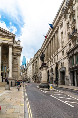 Londra, İngiltere 'deki ünlü tarihi yapı sokağı.