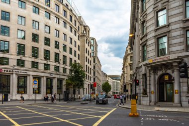 Londra, İngiltere 'deki ünlü tarihi yapı sokağı.