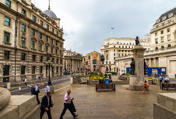 Здание Банка Англии в Лондоне, Великобритания — стоковое фото
