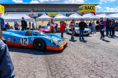 Porsche 917 1969 montjuic ruhu Barcelona devre araba gösterisi
