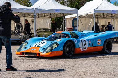Porsche 917 1969 montjuic ruhu Barcelona devre araba gösterisi