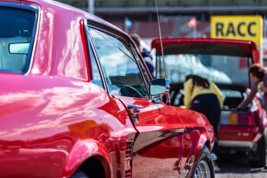 Ford Shelby Gt 350 Cobra Mustang montjuic ruhu Barcelona devre araba gösterisi