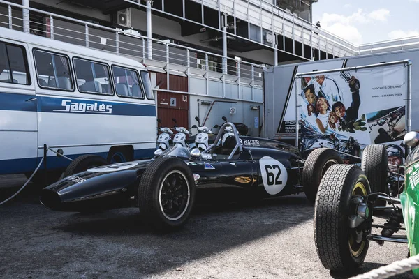 Grand Prix 1966 filmový Lotos v montjuickém duchu Barcelonská automobilová show — Stock fotografie