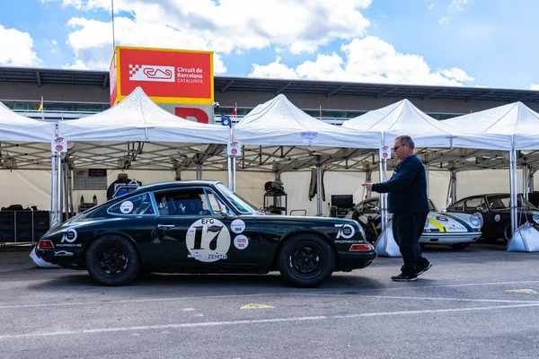 Porsche 911 dans l'esprit montjuïque Circuit de Barcelone — Photo