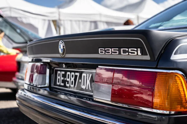 BMW 635 CSI in Montjuic Spirit Barcelona circuit auto show — Stockfoto