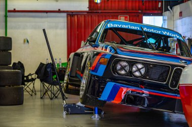 Bmw 3.0 Csl montjuic ruhu Barcelona devre araba gösterisi