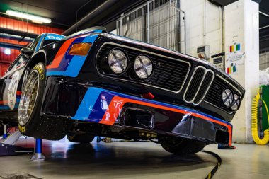 Bmw 3.0 Csl montjuic ruhu Barcelona devre araba gösterisi