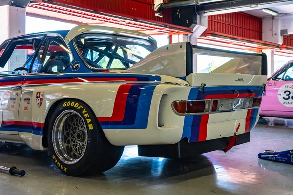 BMW 3,0 CSL in Montjuic Spirit Barcelona circuit auto show — Stockfoto