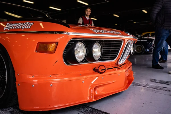 BMW 3.0 CSL in montjuic spirit Barcelona circuit car show — Stock Photo, Image