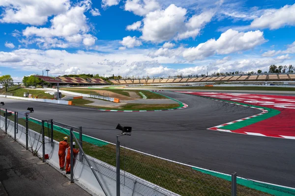 Montmelo Catalonia circuito em espírito montjuic Barcelona circuito carro show — Fotografia de Stock