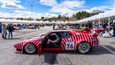 Bmw M1 Procar montjuic ruhu Barcelona devre araba gösterisi