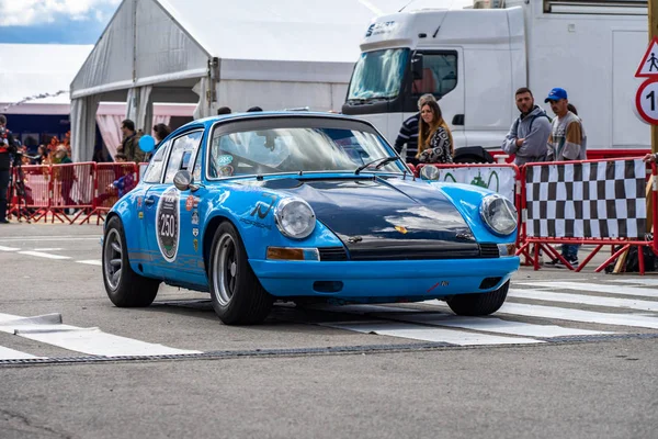 포르쉐 911 에서 몽주 정신 바르셀로나 서킷 자동차 쇼 — 스톡 사진
