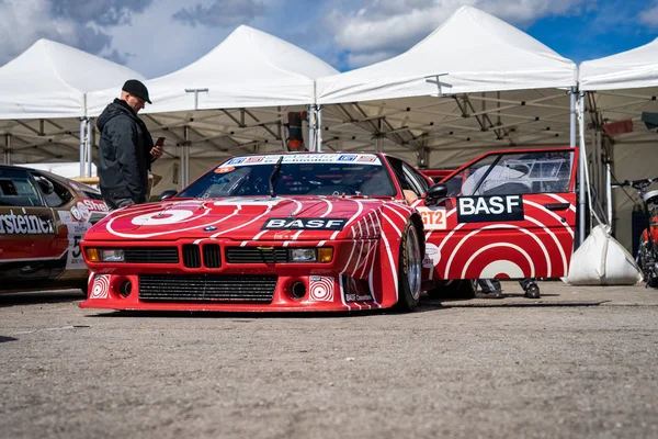 BMW M1 Procar in Montjuic Spirit Barcelona circuit auto show — Stockfoto