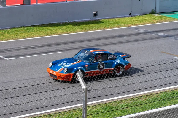 Porsche 911 dans l'esprit montjuïque Circuit de Barcelone — Photo