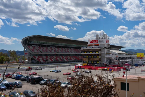 Circuito Montmelo Cataluña en espíritu montjuic Salón de coches del circuito Barcelona —  Fotos de Stock