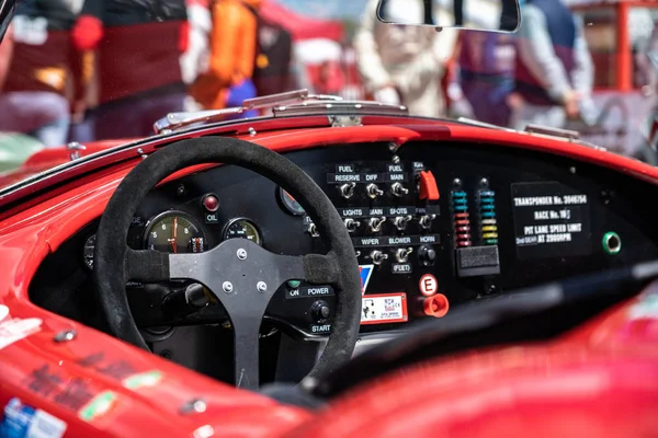 Shelby Cobra em espírito montjuic Barcelona circuito carro show — Fotografia de Stock