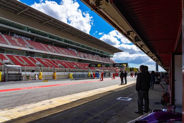 Montmelo Katalonya devre montjuic ruhu Barcelona devre araba gösterisi