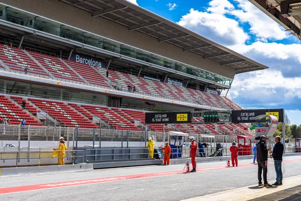 Montmelo katalonien schaltung in montjuic spirit barcelona schaltung autoschau — Stockfoto