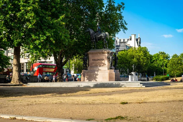 Пам'ятник герцогу Веллінгтону в Лондоні (Велика Британія). — стокове фото