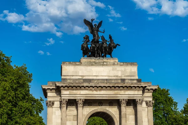 Wellington aartsmonument voor Duke in Londen, Engeland, Verenigd Koninkrijk — Stockfoto