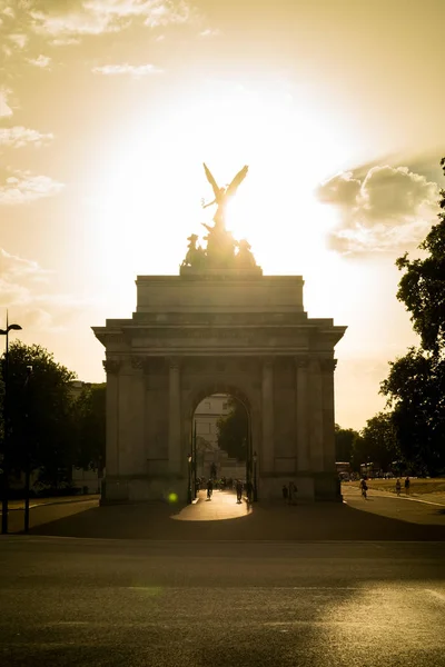 Wellington aartsmonument voor Duke in Londen, Engeland, Verenigd Koninkrijk — Stockfoto