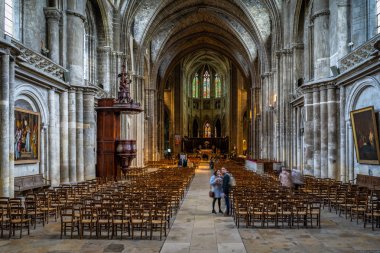 Fransa, Bordeaux 'daki Katedral Saint Andre iç mimarisi