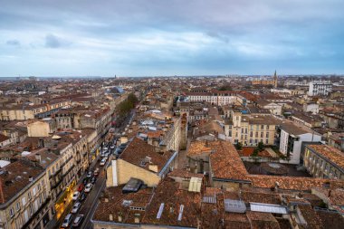 Fransa Bordeaux 'daki Katedral Saint Andre ve Pey Berland Kulesi