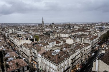 Fransa Bordeaux 'daki Katedral Saint Andre ve Pey Berland Kulesi
