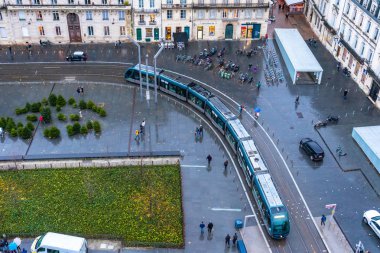 Fransa Bordeaux 'daki Katedral Saint Andre ve Pey Berland Kulesi
