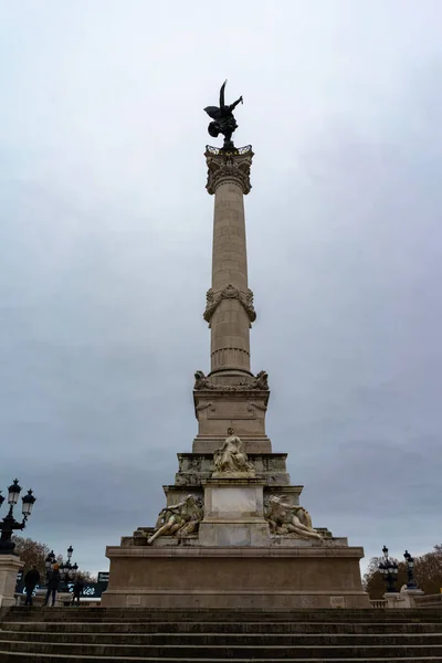 Monument aux Girondins a Bordeaux, Francia — Foto Stock