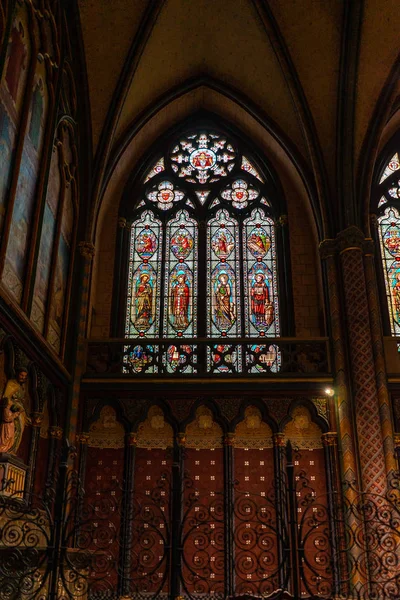 Interiér Cathedrale Saint Andre v Bordeaux, Francie — Stock fotografie