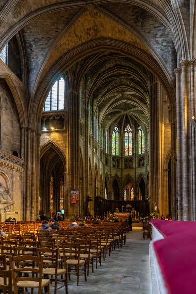 Cathedrale Saint Andre interior in Bordeaux, Γαλλία — Φωτογραφία Αρχείου