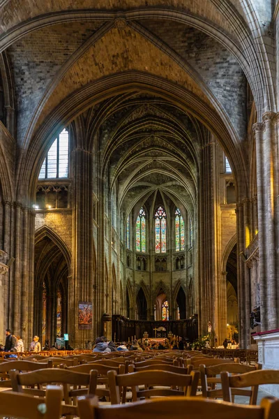 Cathedrale Saint Andre interior in Bordeaux, Γαλλία — Φωτογραφία Αρχείου