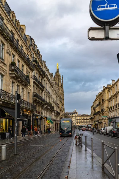 Cours Pasteur street em Bordeaux, França — Fotografia de Stock