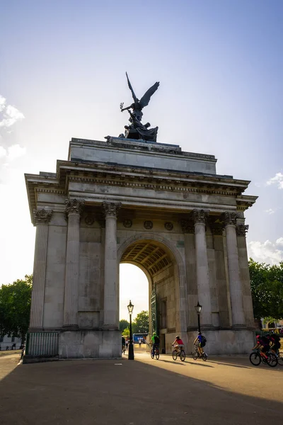 Wellington aartsmonument voor Duke in Londen, Engeland, Verenigd Koninkrijk — Stockfoto