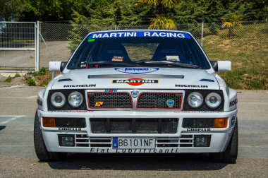 Lancia Delta Hf Integrale 16v Evoluzione II in Circuit de Barcelona, Katalonya, İspanya.