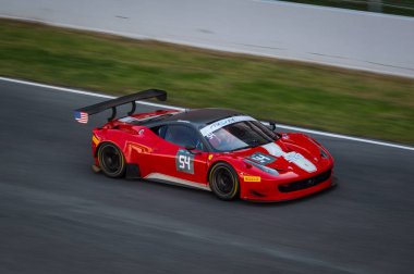 Ferrari 458 Italia in Circuit de Barcelona, Katalonya, İspanya.