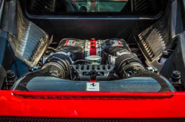 Ferrari 458 Italia in Circuit de Barcelona, Katalonya, İspanya.