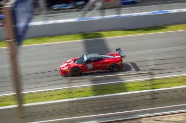 Ferrari 458 Italia in Circuit de Barcelona, Katalonya, İspanya.