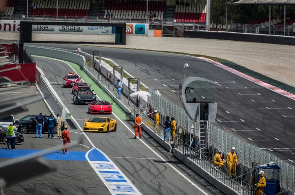 Gt sportclub in Circuit de Barcelona, Catalonië, Spanje. — Stockfoto