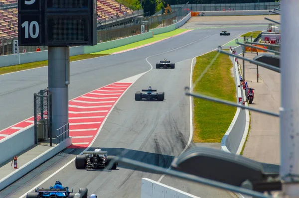 Fia mesterek történelmi képlet egy bajnokságot a Circuit de Barcelona, Katalónia, Spanyolország. — Stock Fotó